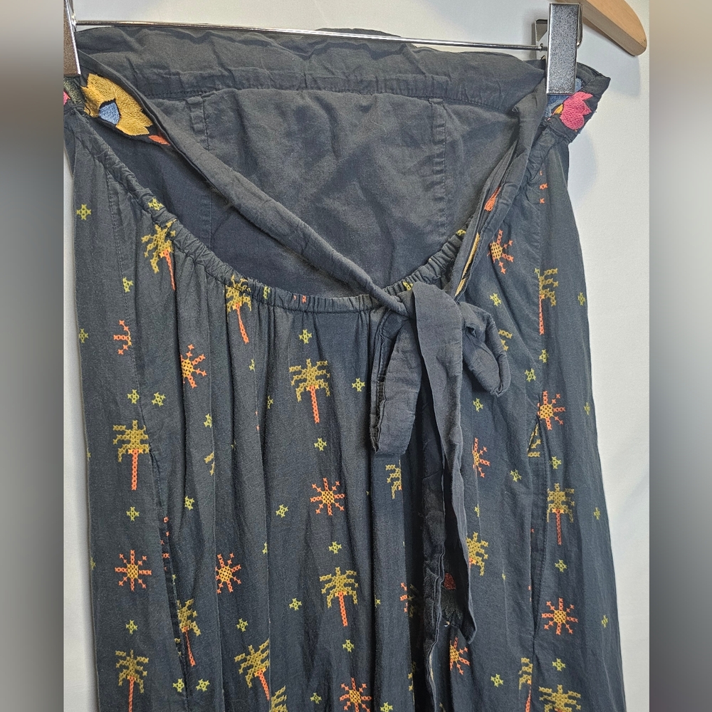 Farm Rio Embroidered Dress Strapless Black Folklore Size XS Anthropologie - Picture 12 of 12